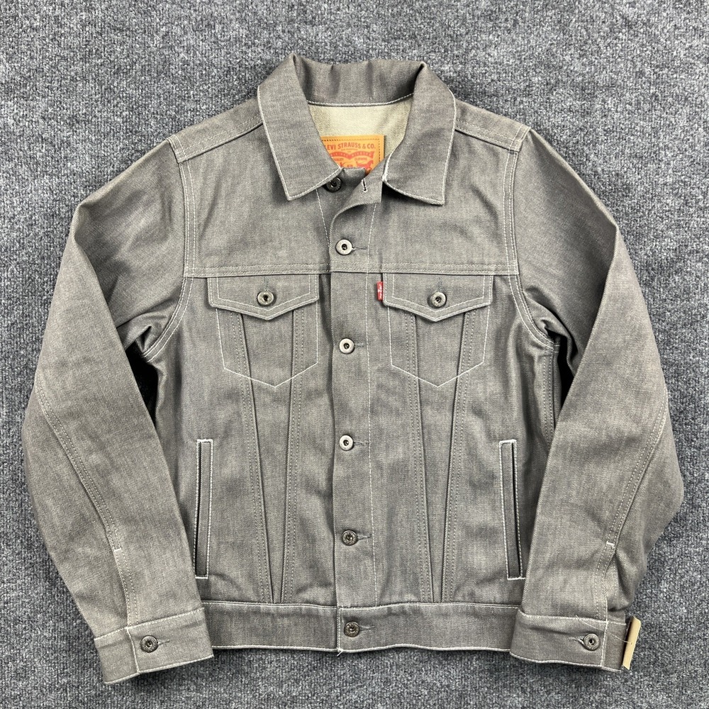 NWT Levi's Western Jean Jacket Sz.‎ L 12/13 Yrs. GREY NEW